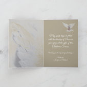 Peace Dove Christmas Card von Leslie Clair Bures Dankeskarte (Innenseite)