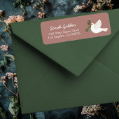 Peace Dove Christmas CUSTOM Mailing Rücksendeadres