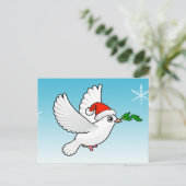 Peace Dove Christmas Feiertagspostkarte (Stehend Vorderseite)