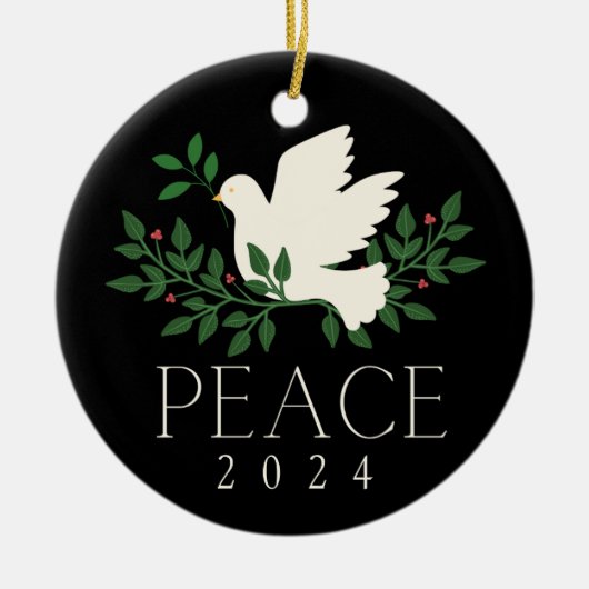 Peace Dove Christmas Holiday Ornament (Vorne)