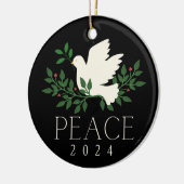 Peace Dove Christmas Holiday Ornament (Links)