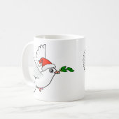Peace Dove Christmas Kaffeetasse (Vorderseite Links)