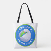 Peace Dove Doppelsiedrige SchulterTasche Tasche (Rückseite)