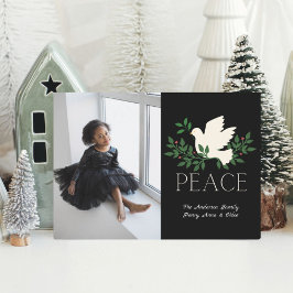 Peace Dove Foto Flat Holiday Card Feiertagskarte