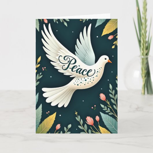 Peace Dove Greeting Card Karte (Vorderseite)