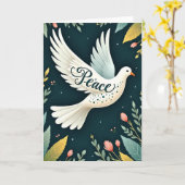 Peace Dove Greeting Card Karte (Gelbe Blume)