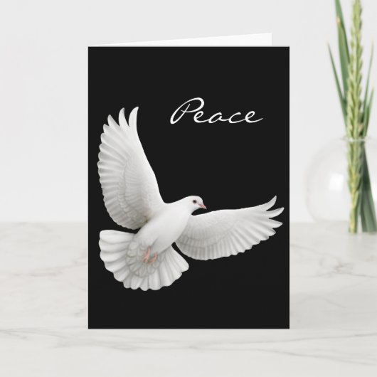 Peace Dove Grußkarte Karte (Vorderseite)