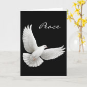 Peace Dove Grußkarte Karte (Gelbe Blume)
