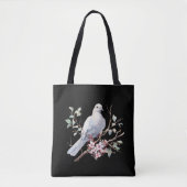 Peace Dove & Heartt Tote Bag Tasche (Vorderseite)