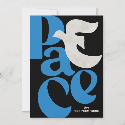 PEACE Dove Holiday Card Karte (Vorderseite)