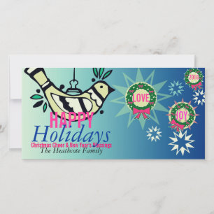 Peace Dove Holiday Liebe Joeting Card Feiertagskarte