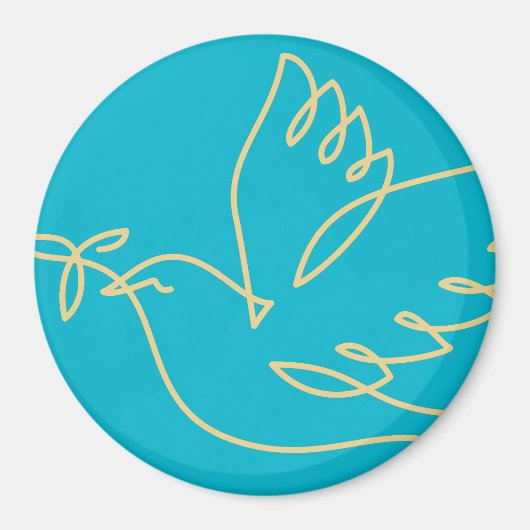 Peace Dove Icon Magnet (Vorne)