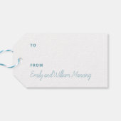 Peace Dove Illustrated Christmas Geschenkanhänger (Rückseite Horizontal)