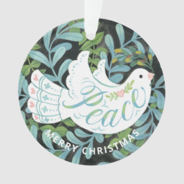 Peace Dove Illustriert Weihnachten Ornament