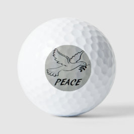Peace Dove Key Chain with scripture Golfball