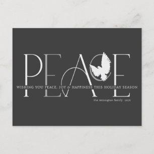 Peace Dove Liebe Josh Black Holiday Postcard Feiertagspostkarte
