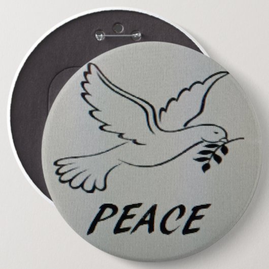 Peace Dove Logo Button (Vorne & Hinten)