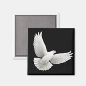 Peace Dove Magnet (Vorderseite/Rückseite)