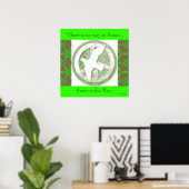 Peace Dove - Mandala Poster - mit Zitat.1 (Heimbüro)