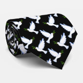 Peace Dove Neck Tie Krawatte (Gerollt)