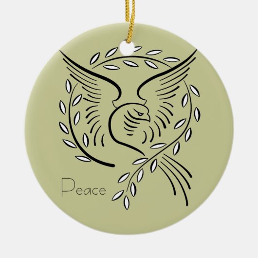 Peace Dove Ornament (Vorne)