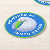 Peace Dove Paper Untersetzer - Powered by Inner Pe (Angewinkelt)