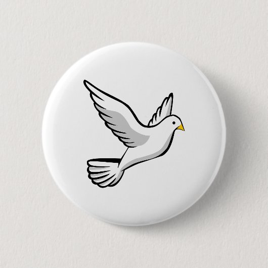 Peace Dove Patches & Buttons (Vorderseite)