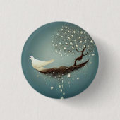 Peace Dove & Pearl Tree Button (Vorderseite)