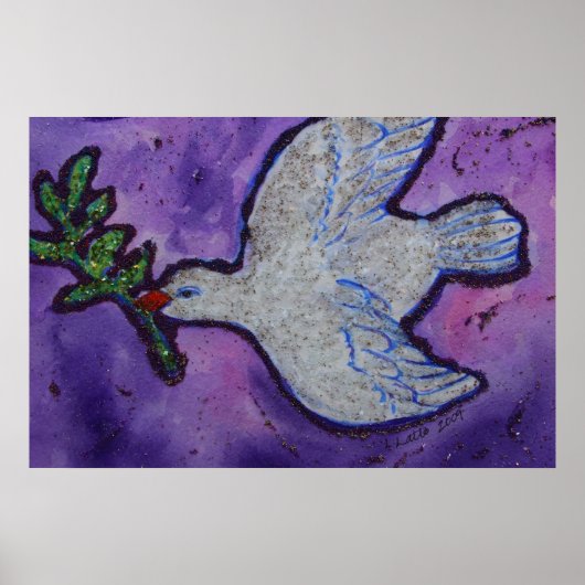 Peace Dove Print Poster (Vorne)