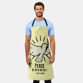 Peace Dove Schürze - "Friede sei mit euch allen!" (Getragen)