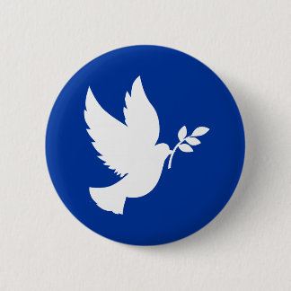 Peace Dove Silhouette Button
