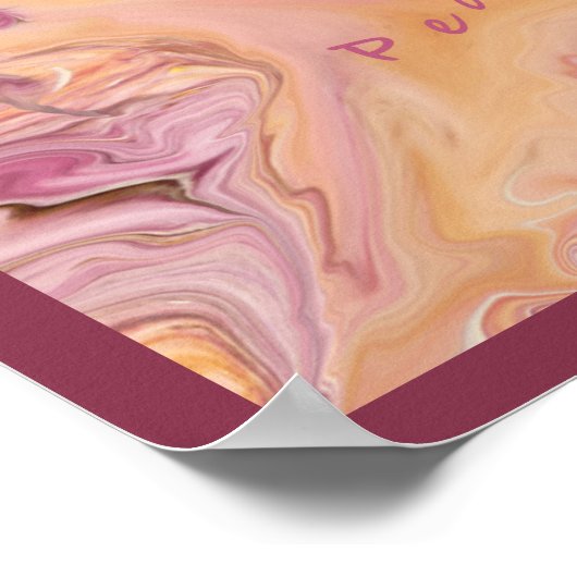 Peace Dove Square Poster (Ecke)