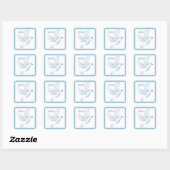 PEACE DOVE SQUARE STICKER (Blatt)