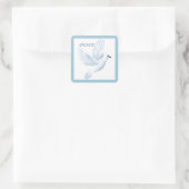 PEACE DOVE SQUARE STICKER (Tasche)