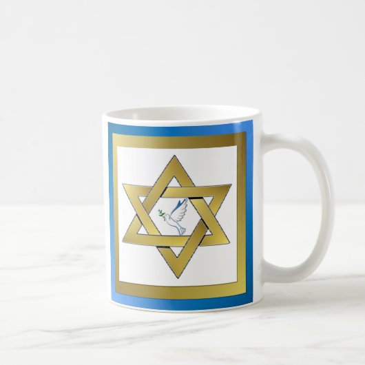 Peace Dove Star der David Tasse (Rechts)
