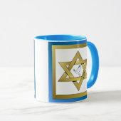 Peace Dove Star der David Tasse (VorderseiteRechts)