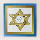Peace Dove Star of David Puzzle (Vertikal)