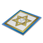 Peace Dove Star von David Keramik Tile Fliese (Seite)