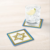 Peace Dove Star von David Square Paper Untersetzer (Vor Ort)