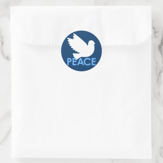 Peace Dove Sticker (Tasche)