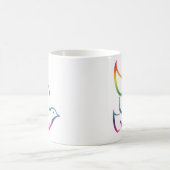 PEACE DOVE Symbol Zeichen Hippie Christliche Krawa Kaffeetasse (Mittel)