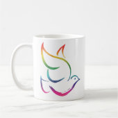 PEACE DOVE Symbol Zeichen Hippie Christliche Krawa Kaffeetasse (Links)