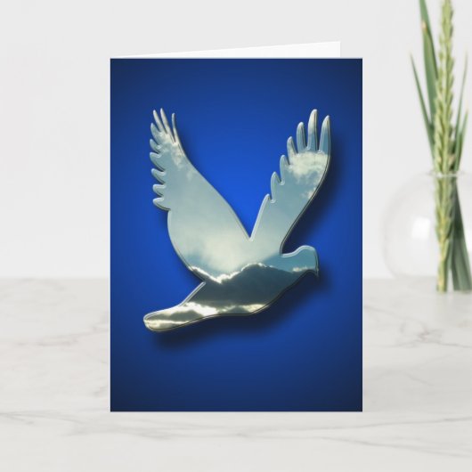 Peace Dove Sympathy Card Karte (Vorderseite)