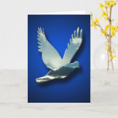 Peace Dove Sympathy Card Karte (Gelbe Blume)