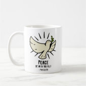 Peace Dove Tasse - "Friede sei mit euch allen!" (Links)