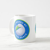 Peace Dove Tasse - Powered by Inner Peace (Vorderseite Links)