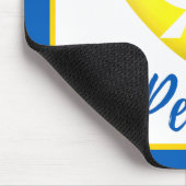 Peace Dove Ukraine Flag Herz Mousepad (Ecke)