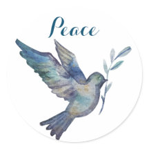Peace Dove, Watercolor Look
