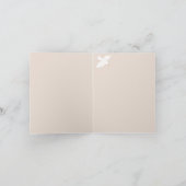 Peace Dove Weihnachtsgeschenk Dankeschön Karte (Innenseite)