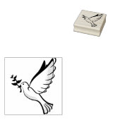 Peace Dove Wood Art Rubber Briefmarke Gummistempel (Stempel)